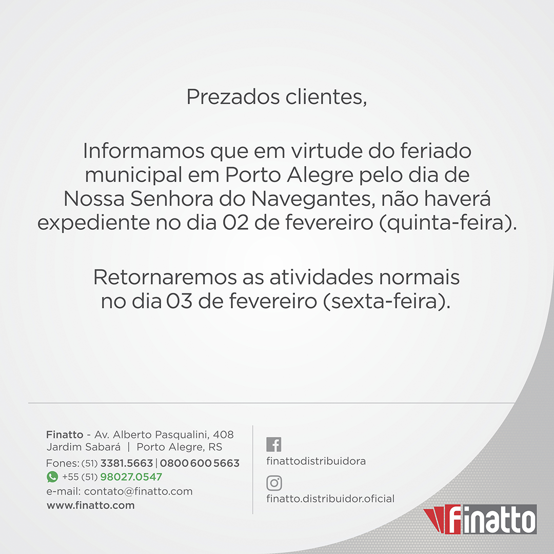 FERIADO MUNICIPAL em Porto Alegre