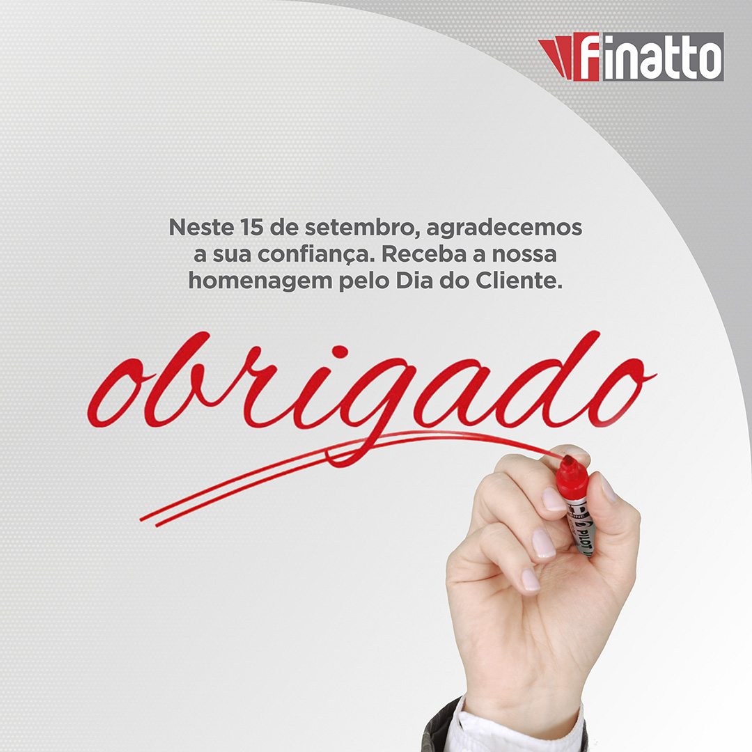 Feliz dia do Cliente!