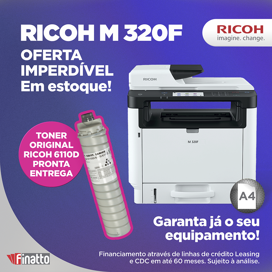 Ricoh M320 e Toner Original Ricoh 6110d EM ESTOQUE!!!